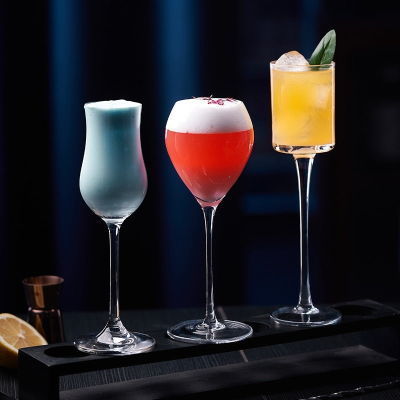 Enjoy Your Cocktail Experience with Our Handmade Crystal Stem Cocktail Glasses
