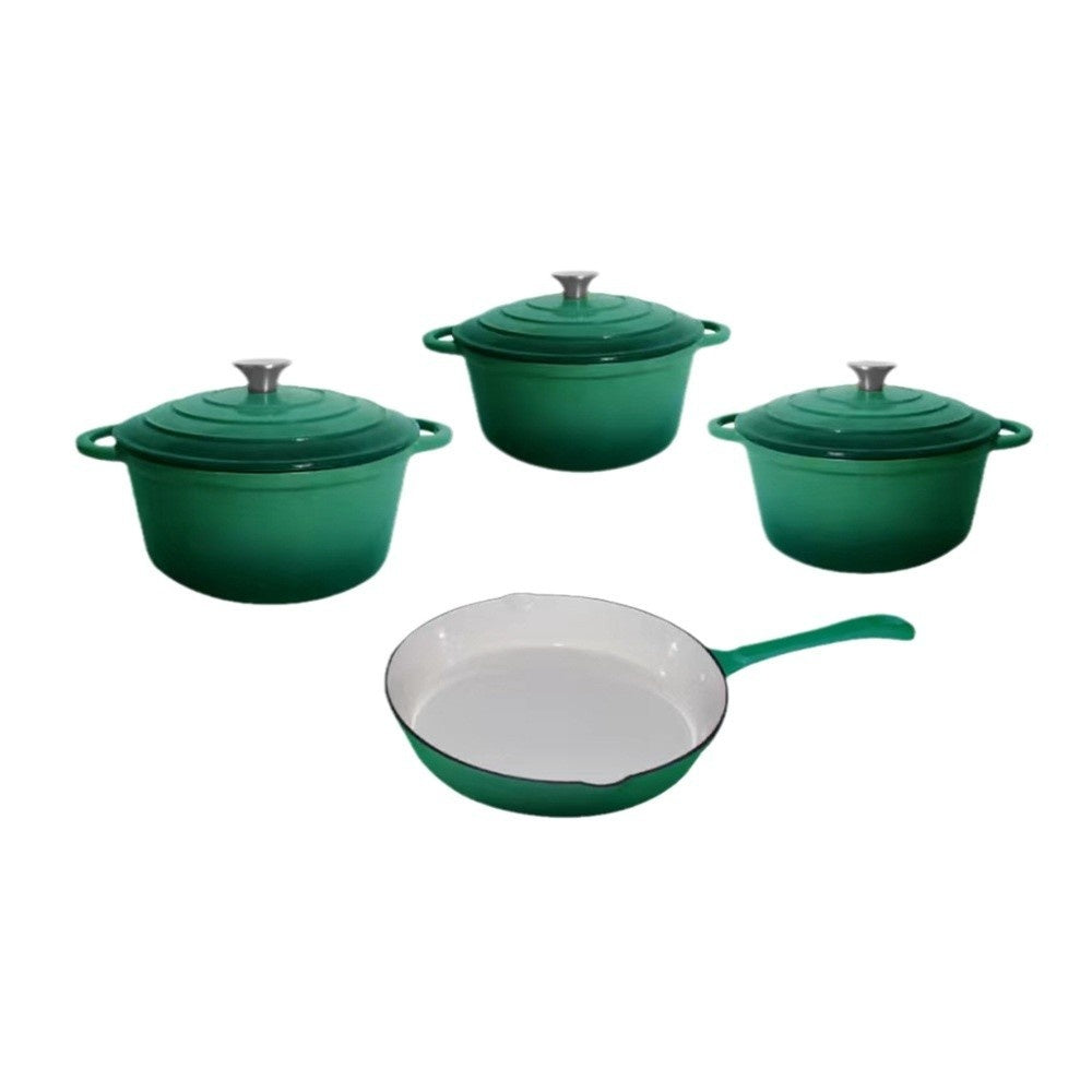 Cast Iron Enameled Cookware Set