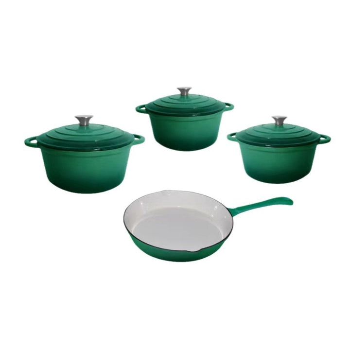 Cast Iron Enameled Cookware Set