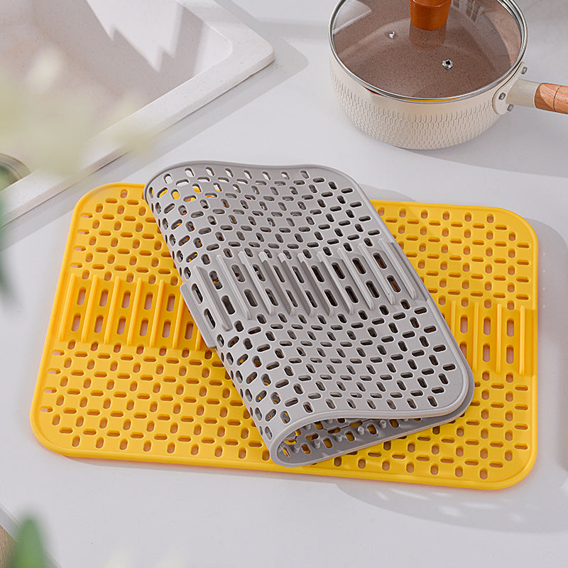 Kitchen Silicone Drain Mat Sink Protection Against Scratching