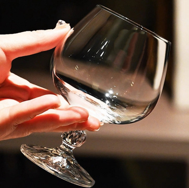 Elegant Red Wine Crystal Brandy Whiskey Glass