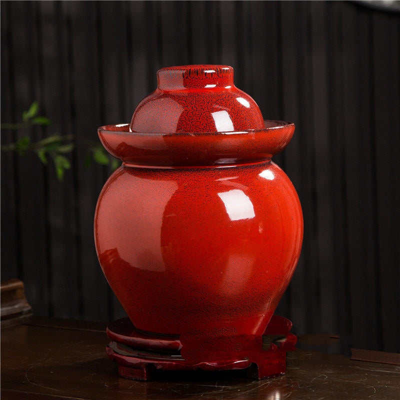 Jingdezhen Sichuan Pickling Jar Ceramic with Lid