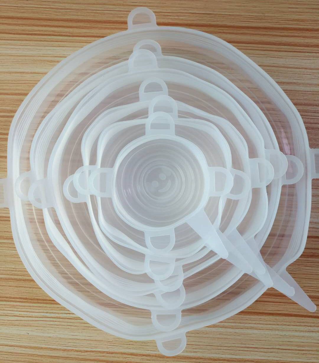 Six-Piece Stretch Silicone Lids for Food Storage