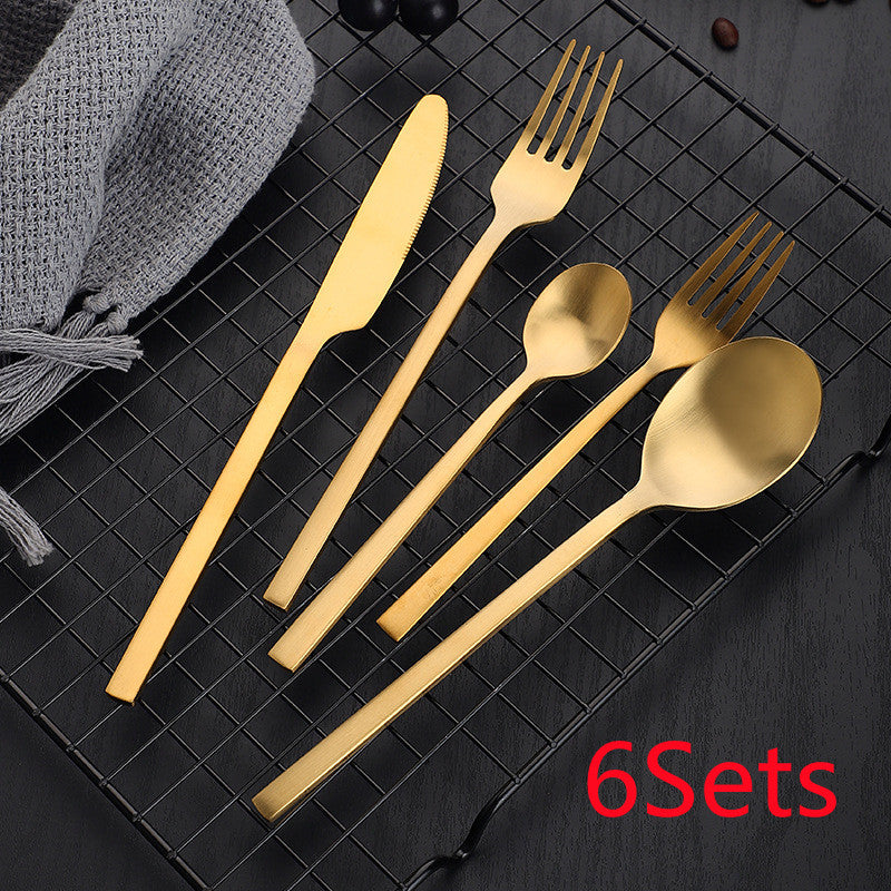 Matte Cutlery Thickened Cutlery Set