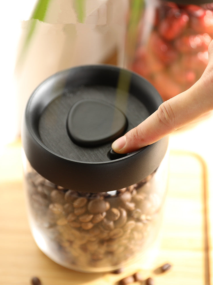 Vacuum Seal Glass Storage Jar