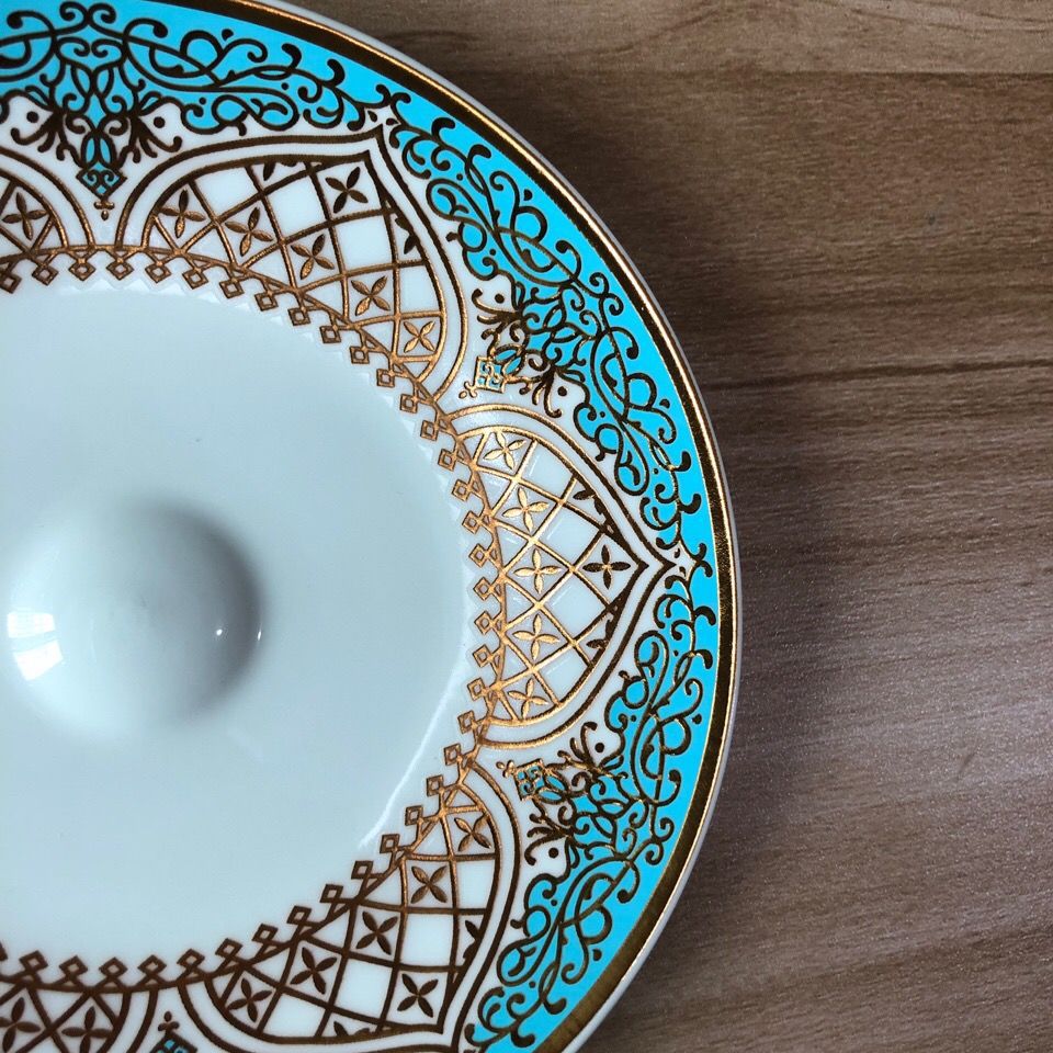 Turkish Glass Coffee/Tea Cup Saucer Set