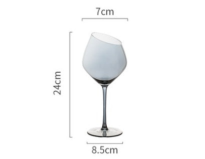 Wine Glass Oblique Mouth