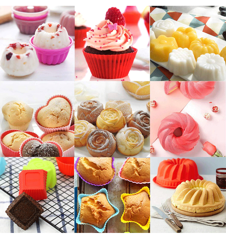 Twelve-Piece Silicone Muffin/Cupcake Set