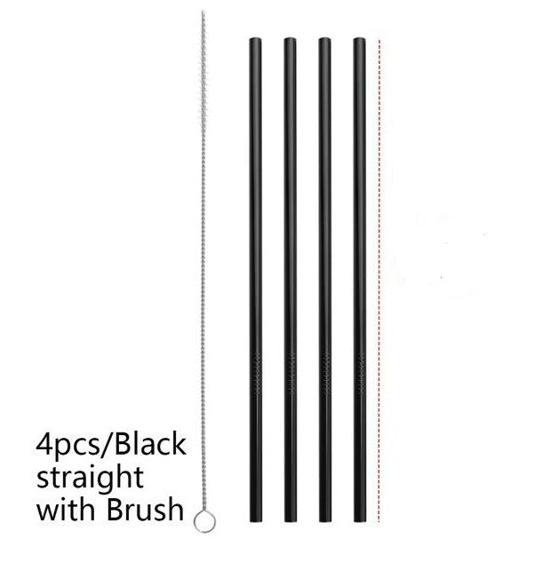 Stainless Steel Straws Multiple Color Option