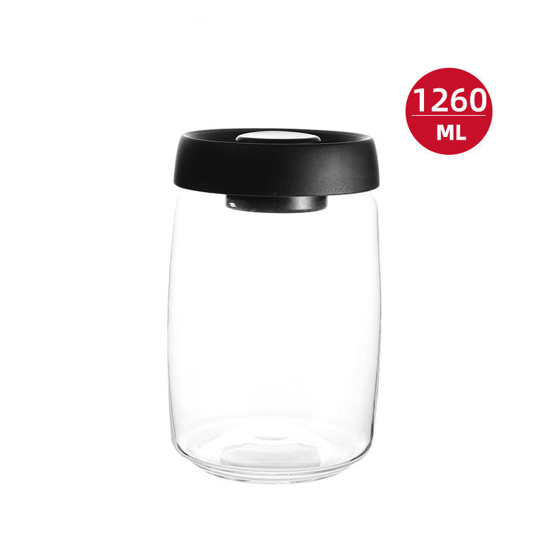 Vacuum Seal Glass Storage Jar