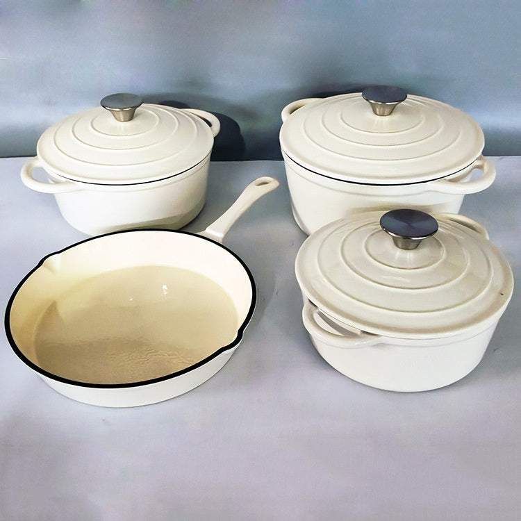 Cast Iron Enameled Cookware Set