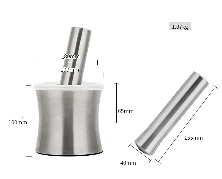 304 Stainless Mortar & Pestle