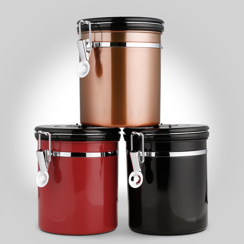 Stainless Steel Airtight Coffee Storage Canister