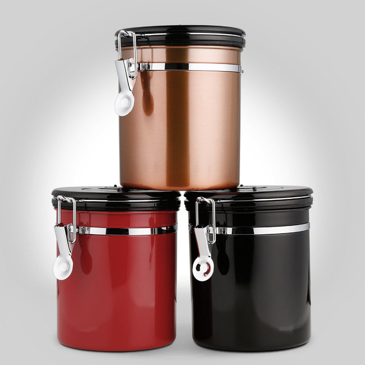 Stainless Steel Airtight Coffee Storage Canister