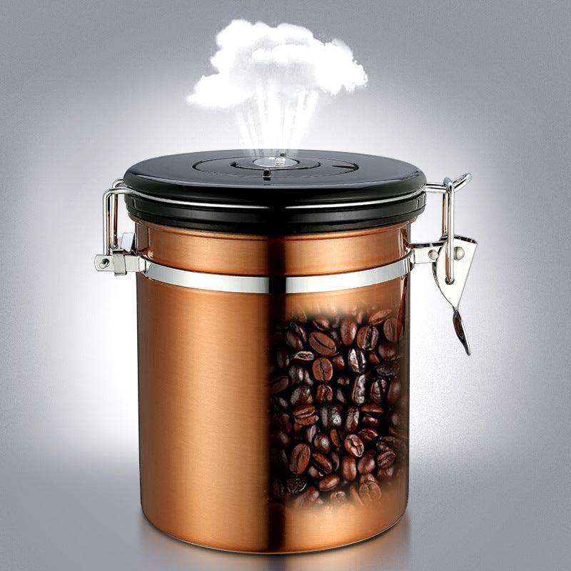Stainless Steel Airtight Coffee Storage Canister