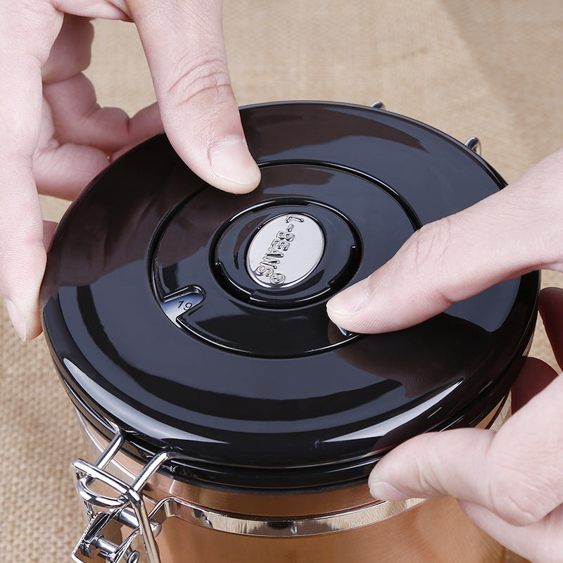 Stainless Steel Airtight Coffee Storage Canister