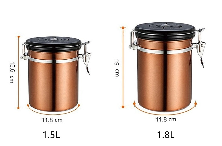Stainless Steel Airtight Coffee Storage Canister