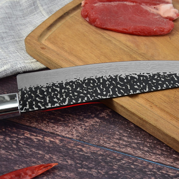 Marbled Handle Diagonal Kitchen Knife