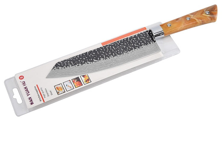 Marbled Handle Diagonal Kitchen Knife