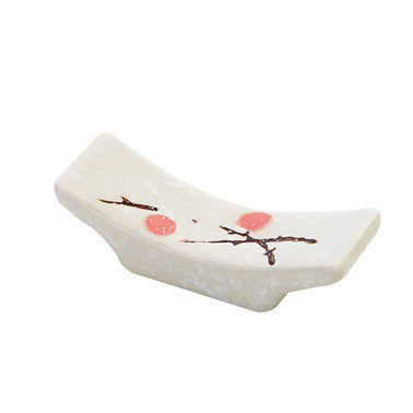 Japanese Style Plum Blossom Ceramic Chopstick Holder