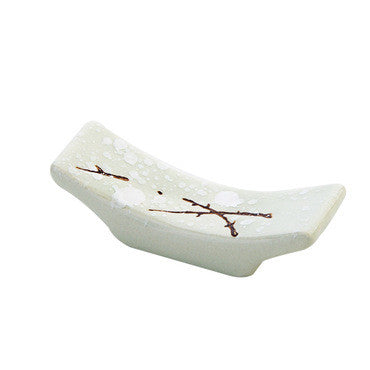 Japanese Style Plum Blossom Ceramic Chopstick Holder