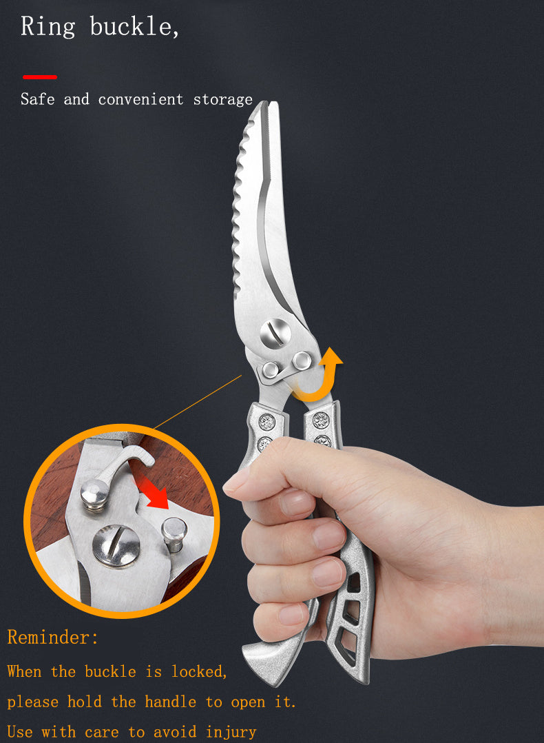 Stainless Steel Kitchen Scissors Meat/Fish Cutter