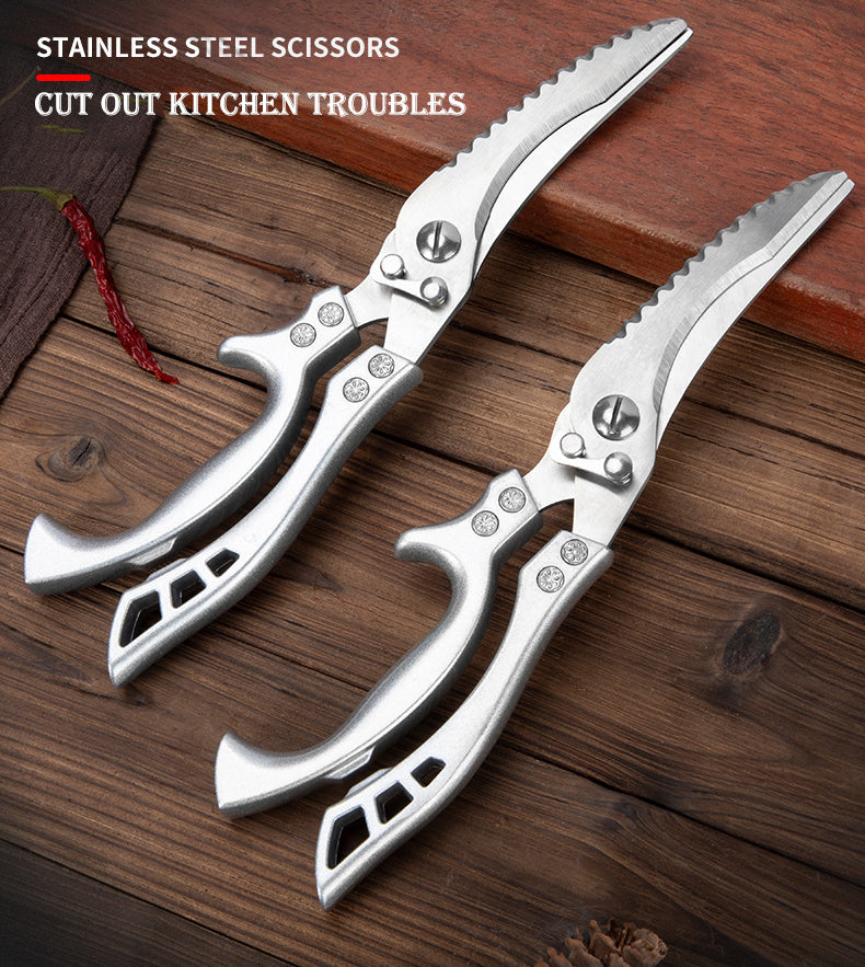 Stainless Steel Kitchen Scissors Meat/Fish Cutter