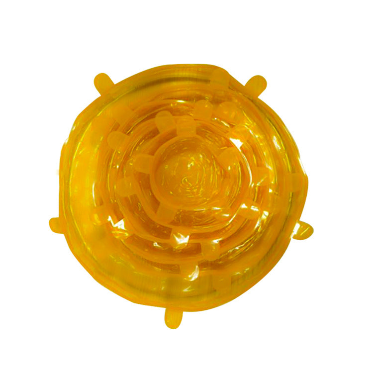 Six-Piece Stretch Silicone Lids for Food Storage