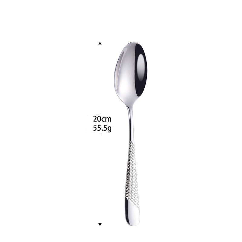 Patterned 304 Stainless Steel Flatware Set