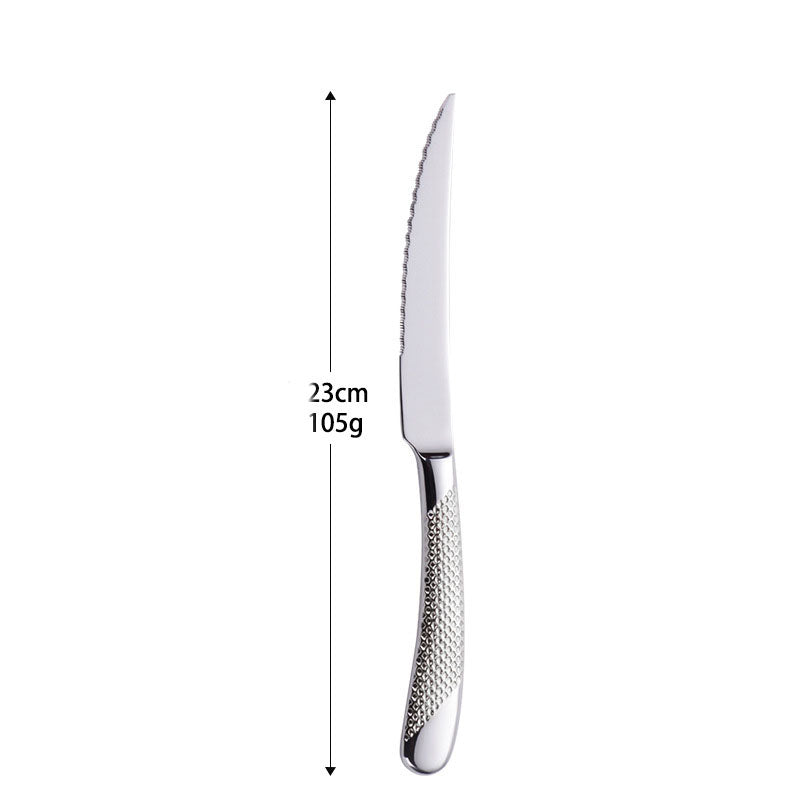 Patterned 304 Stainless Steel Flatware Set