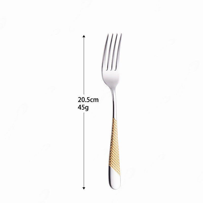 Patterned 304 Stainless Steel Flatware Set