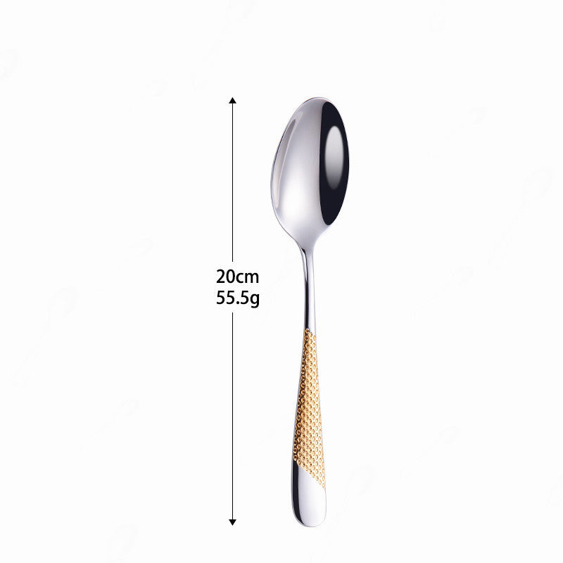 Patterned 304 Stainless Steel Flatware Set
