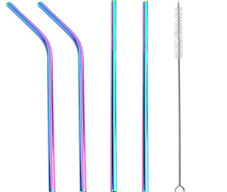 Stainless Steel Straws Multiple Color Option