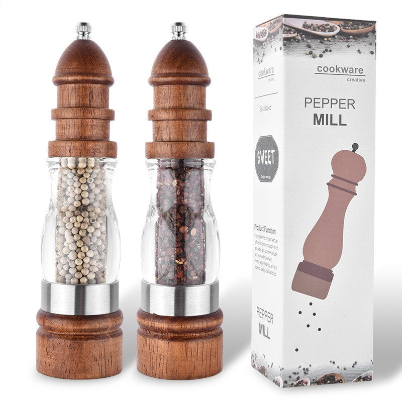 Wooden Salt & Pepper Grinder Set