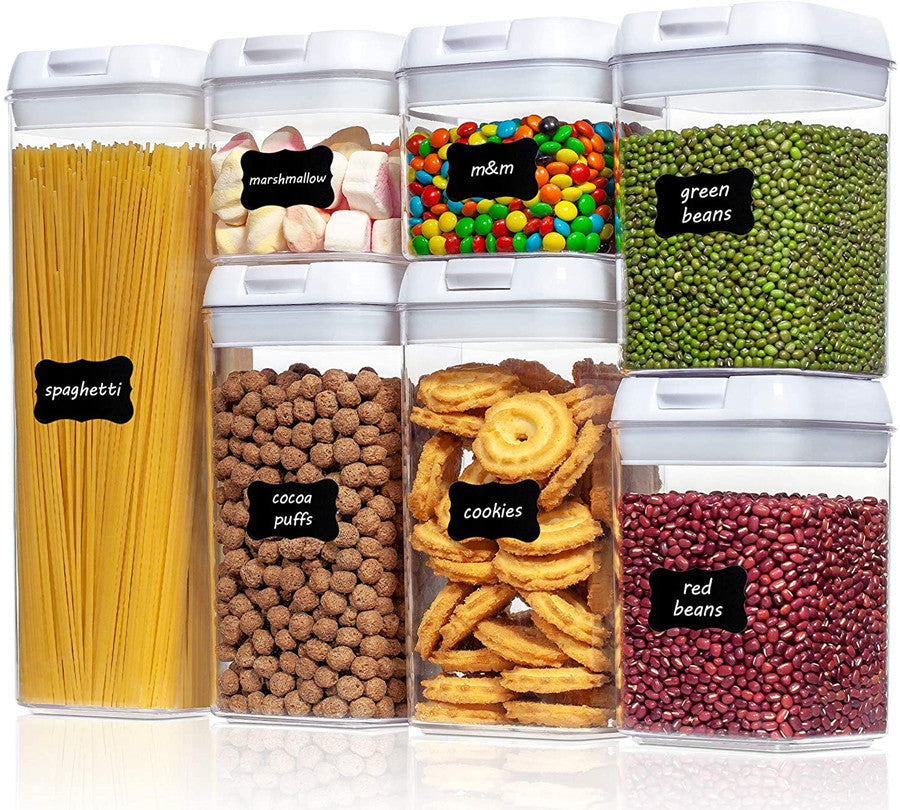 Transparent Sealed Plastic Dry Food Storage Containers