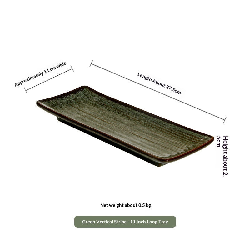 Asian Inspired Ceramic Serving Trays Various Options