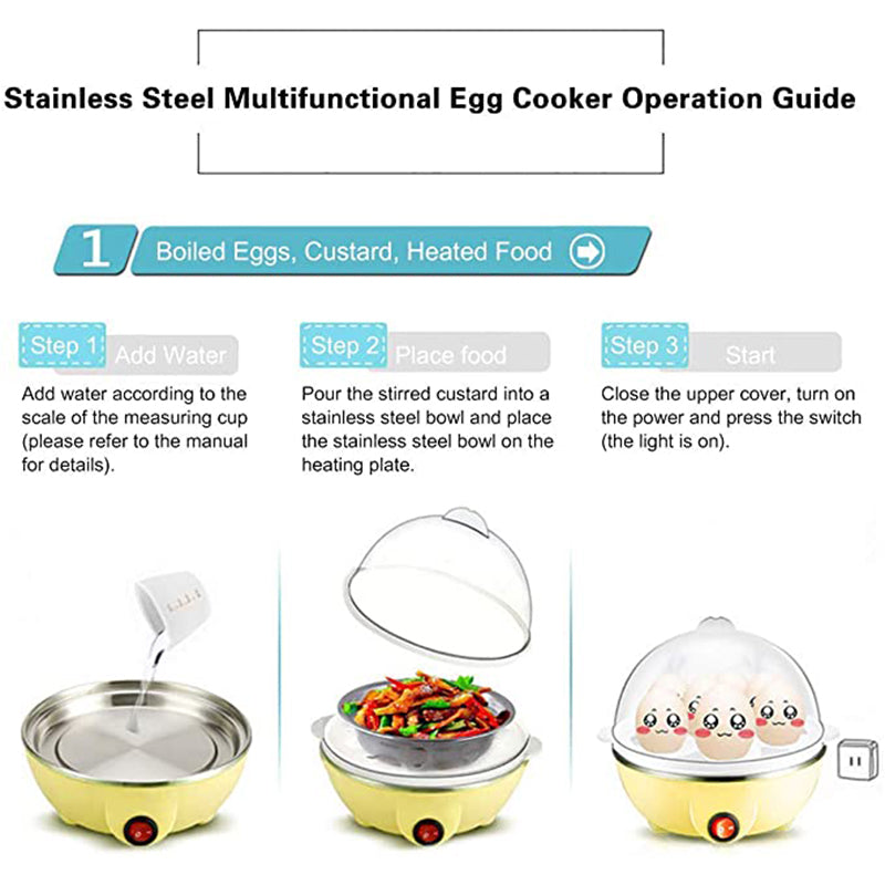 Multifunctional Egg Steamer with Automatic Power Off