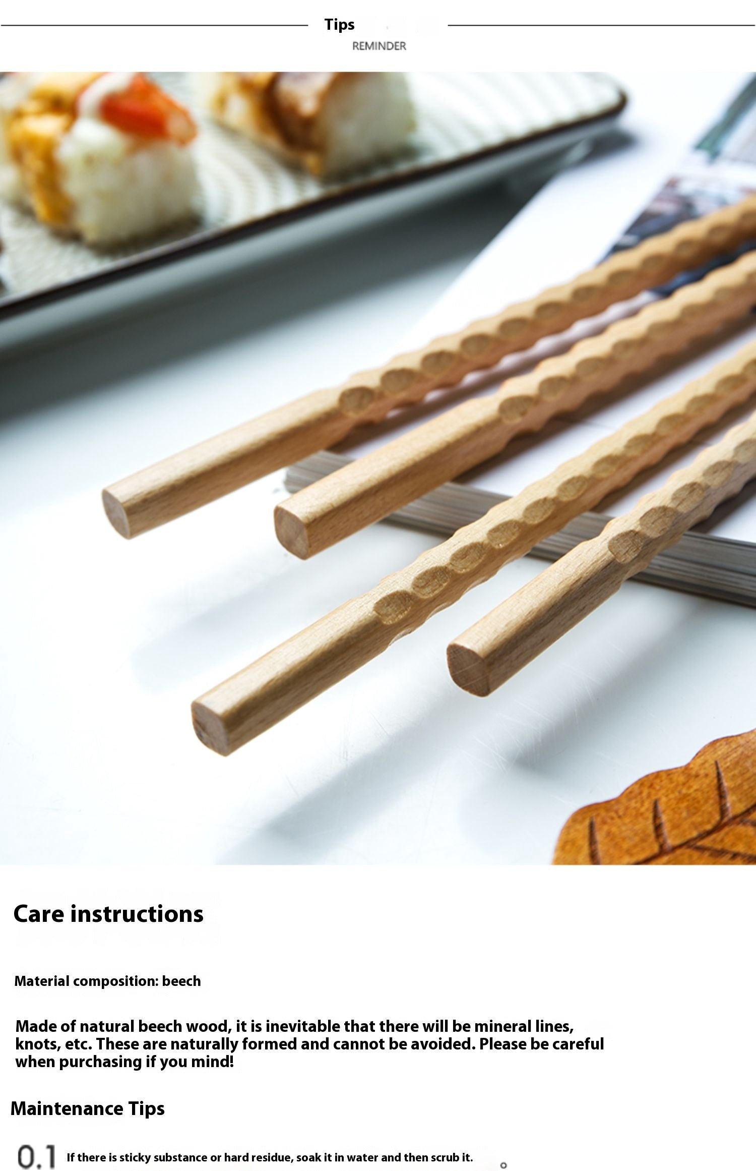 Extra-Long Beechwood Chopsticks for Cooking