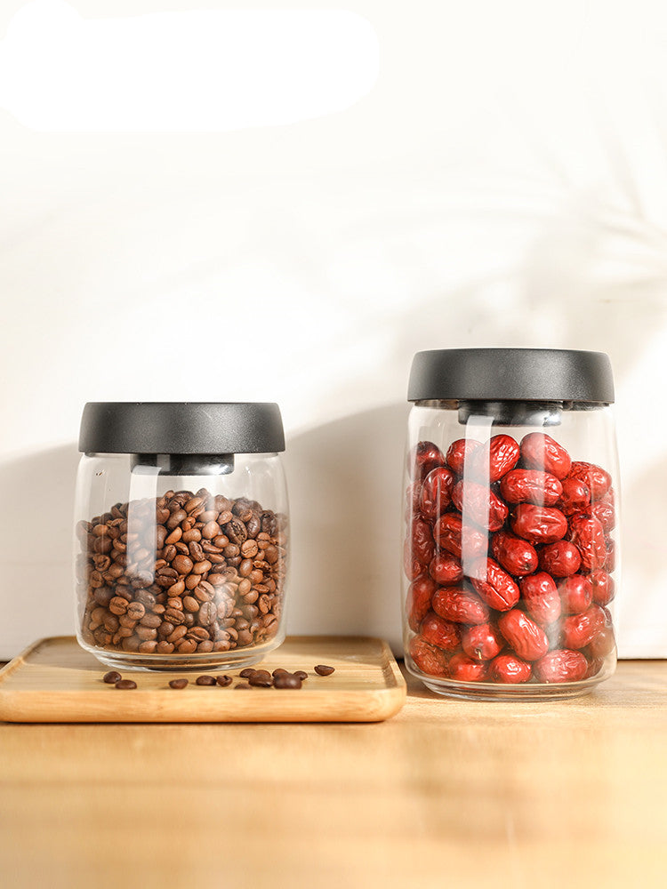 Vacuum Seal Glass Storage Jar