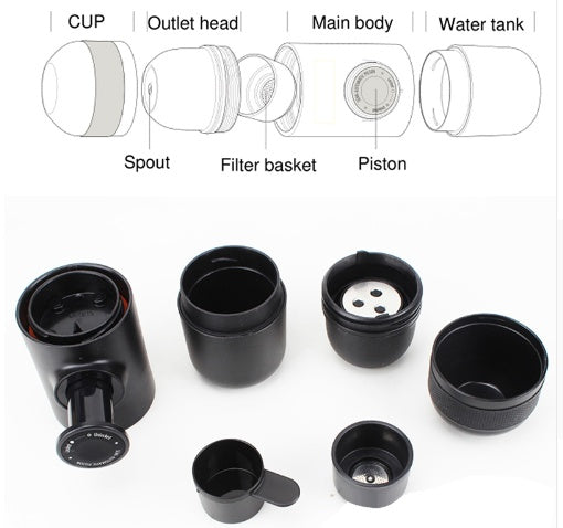 Portable Mini Compact Coffee Maker
