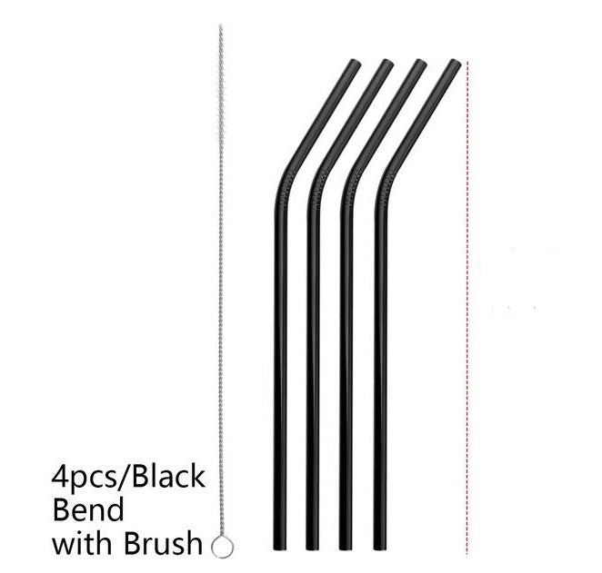 Stainless Steel Straws Multiple Color Option