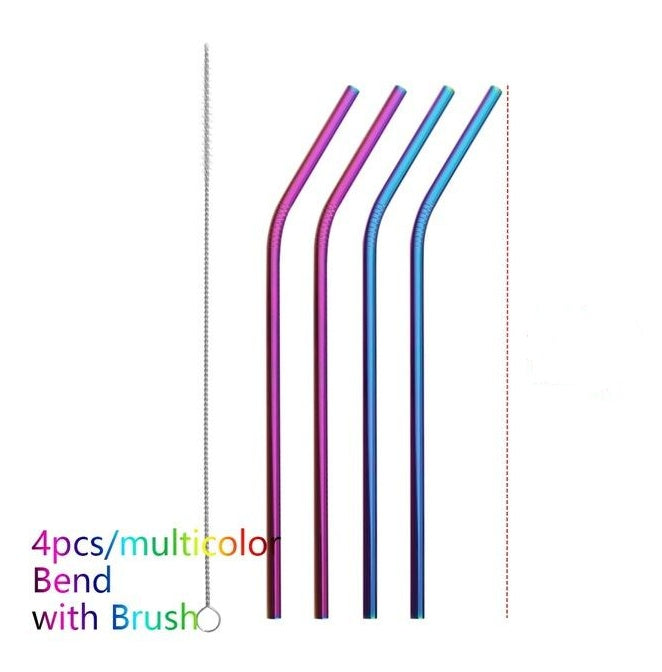 Stainless Steel Straws Multiple Color Option