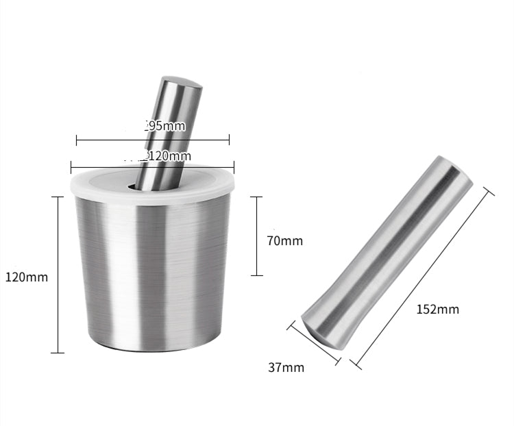 304 Stainless Mortar & Pestle