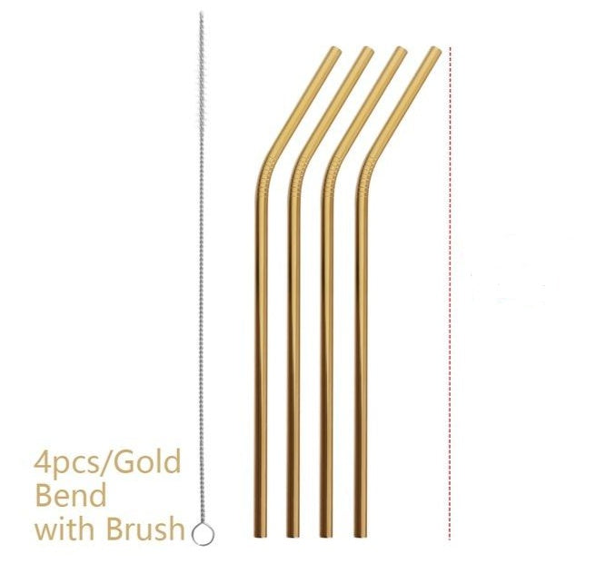 Stainless Steel Straws Multiple Color Option