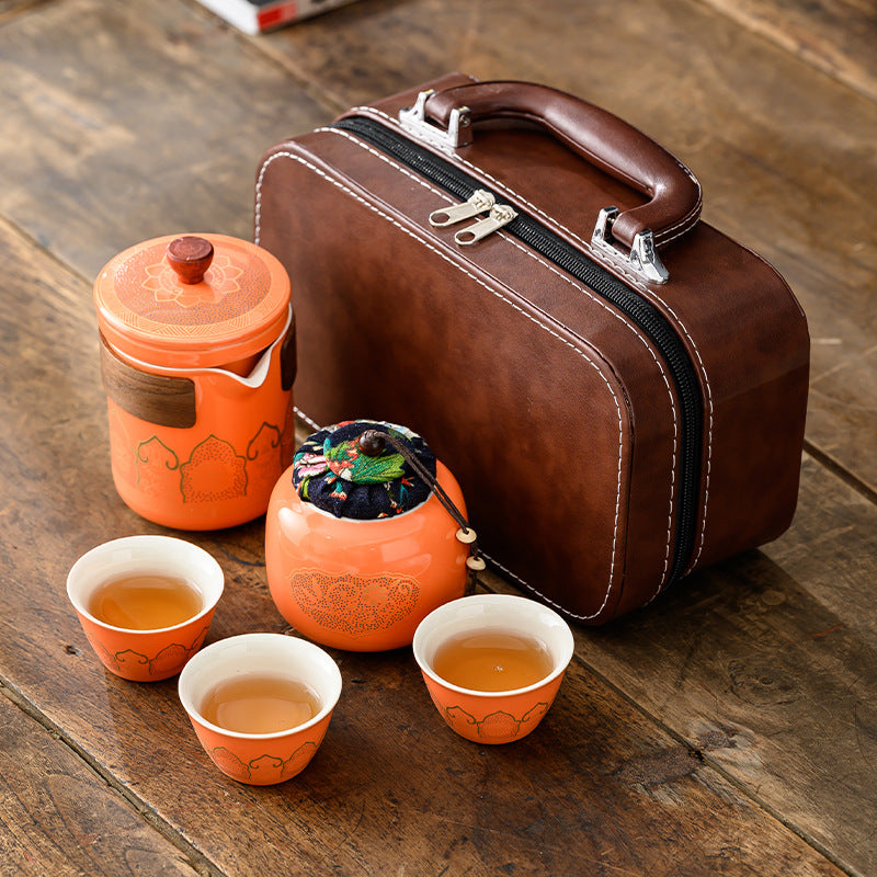 Ceramic Tea Set Gift Boxed - Four Items