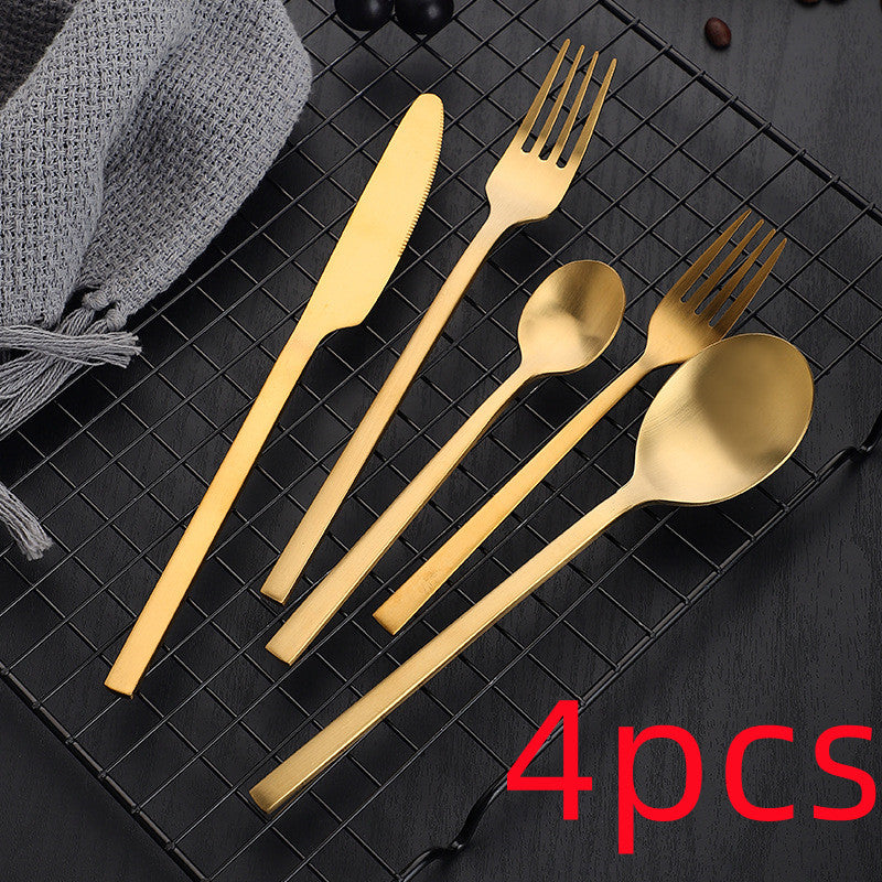 Matte Cutlery Thickened Cutlery Set