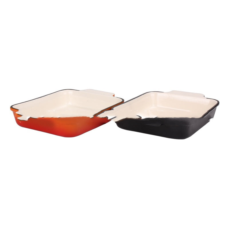 Rectangular Enameled Cast Iron Baking/Serving Pan