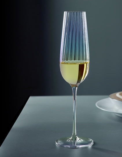 Rainbow Burgundy Crystal Red Wine Glass