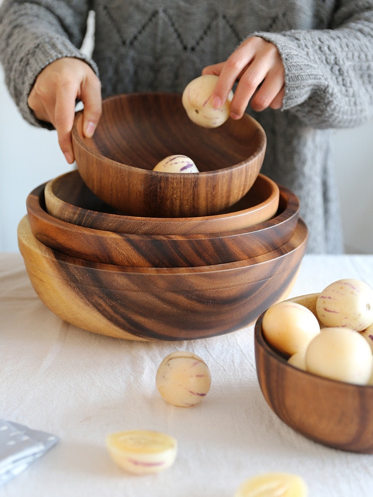 Versatile Handmade Wooden Bowl