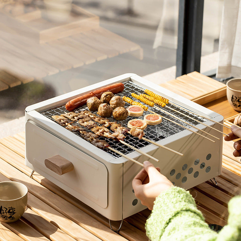 Square Barbecue Charcoal Grill
